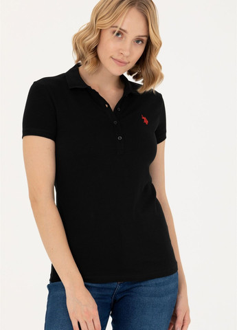 Черная футболка u.s.polo assn женская U.S. Polo Assn.