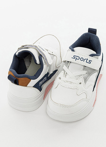 Белые демисезонные кроссовки для девочки цвет белый цб-00204942 No Brand