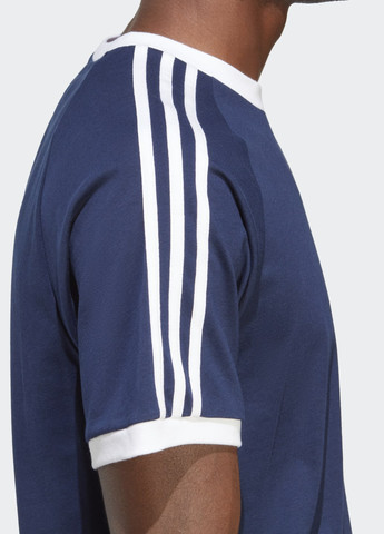 Синяя футболка adicolor classics 3-stripes adidas