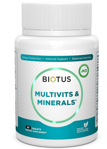 Multivits & Minerals 60 Tabs BIO-531170 Biotus (257252863)