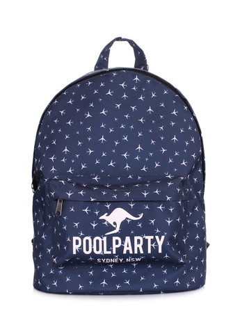 Женский текстильный рюкзак backpack-planes-darkblue PoolParty (262891839)