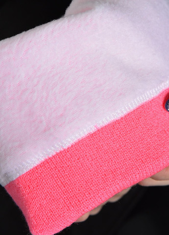 Шапка жіноча на флісі з відворотом рожевого кольору Let's Shop (275928659)