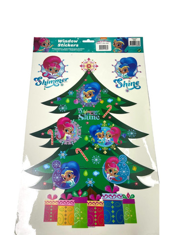 Наклейки новорічні для вікон "Shimmer&Shine" Melinera (267501704)