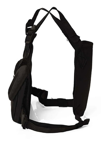 Нагрудная сумка 2220 бронежилет черная No Brand (276390753)
