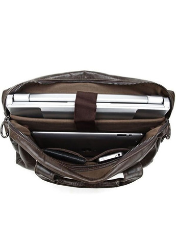 Шкіряна сумка для ноутбука 14088 Темно-коричневий Vintage (262522707)