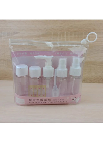 Комплект набор емкостей баночек акессуаров с пипеткой дозатором для дома путешествий 6 шт (475211-Prob) Белый Unbranded (263346522)