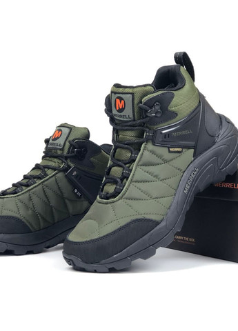 Оливковые (хаки) демисезонные кроссовки мужские, вьетнам Merrell