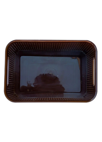 Корзина коробка бокс органайзер для хранения вещей универсальная с крышкой ручками 19×28×14 см (475593-Prob) Ротанг коричневая Unbranded (269002740)