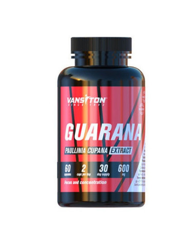 Guarana 600 mg 60 Caps Vansiton (256723647)
