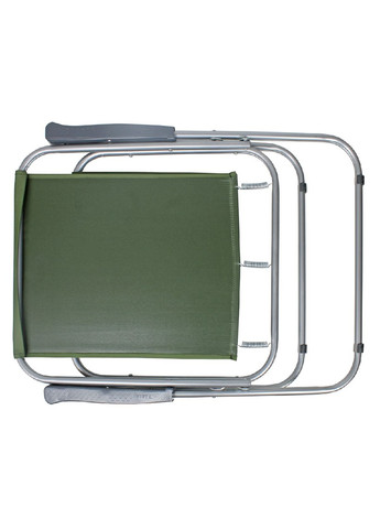 Розкладне крісло з підлокітниками стілець складаний для відпочинку дачі пікніка кемпінгу 49х50х79 см (474142-Prob) Олива Unbranded (257431276)