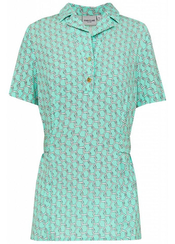 Бирюзовая летняя блуза s20-11063-915 Finn Flare