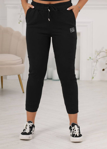 Жіночі штани-джегінси колір чорний р.50/52 441982 New Trend (263134297)