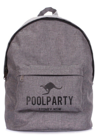 Текстильный рюкзак серый PoolParty (262892074)