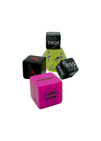 Набор кубиков Ooo 5 Dice Set (EN): места и позы для секса, интимные действия и части тела Wooomy (274376916)