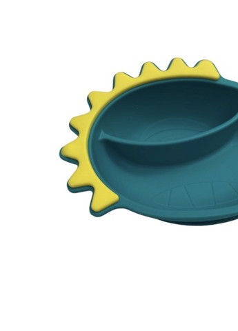 Дитячий Силіконовий Набір Посуду Для Годування Дракоша (Зелений) 7 Предметів Home (259521276)
