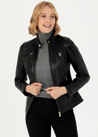 Черная куртка женская U.S. Polo Assn.
