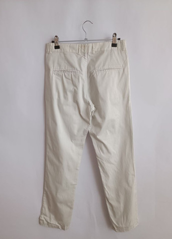 Белые джинсовые летние зауженные брюки Marasil