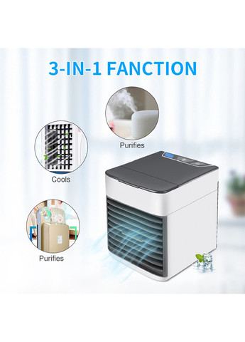 Міні кондиціонер портативний охолоджувач вентилятор зволожувач повітря для дому та офісу 17x15.5x16 см (474714-Prob) Unbranded (259474619)