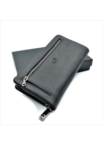 Чоловічий шкіряний клатч-гаманець 21,5 х 11,5 х 3,5 см Чорний wtro-1-162-99А Weatro (272950002)