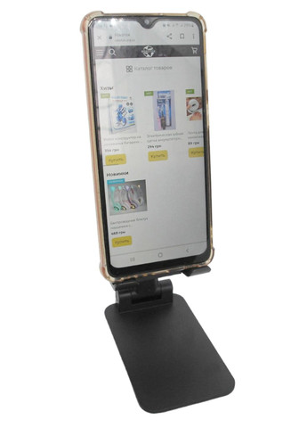 Підставка для телефону планшету тримач стійка настільна з силіконовими вставками і регулятором висоти XO (260661290)