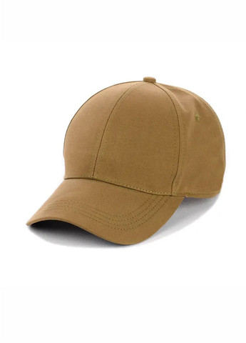 Однотонная кепка бейсболка без логотипа Светло-коричневый M/L New Fashion бейсболка (257949431)