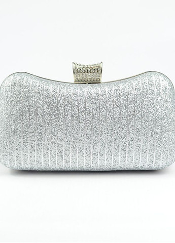 Сріблястий маленький вечірній клатч бокс на ланцюжку, парадна випускна міні сумочка клатч на плече No Brand (266623579)