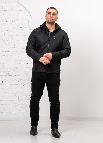 Чорна демісезонна демісезонна куртка чоловіча великого розміру бренд vavalon SK