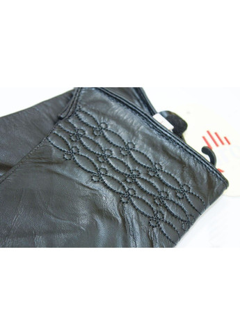 8 - Чорні зручні жіночі рукавички з натуральної шкіри BR-S (261486846)
