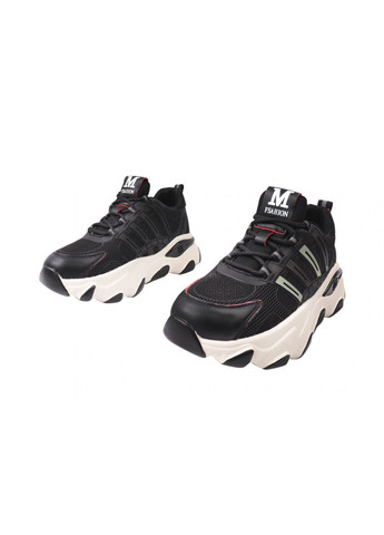 Чорні кросівки жіночі з текстилю, на низькому ходу, на шнурівці, чорні, Lifexpert 597-21DK