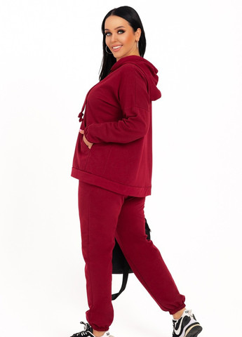 Спортивный костюм женский бордовый Let's Shop (257176811)