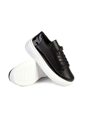 Чорні осінні кросівки жіночі бренду 8200076_(1) ModaMilano