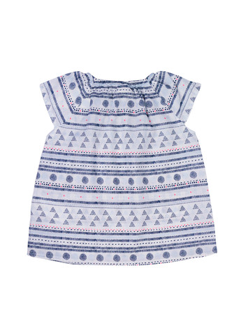 Літня вільна блуза для дівчинки в геометричний принт 68 різнобарвний H&M (257857914)