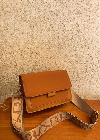 Женская сумка 6428 через плечо кросс-боди на ремешке бархатная велюровая замшевая рыжая коричневая No Brand (262672679)