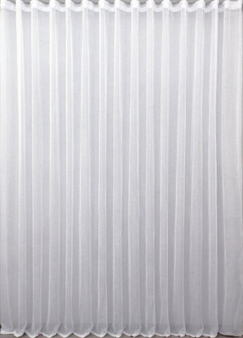 Тюль готовий пошитий білий однотонний льон на тасьмі, ширина 300 см, висота 240 см No Brand (258655995)