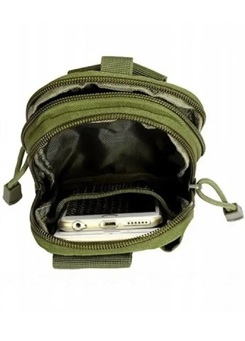Тактическая сумка подсумок на пояс мужская армейская с креплением Molly для туризма 18х13х3 см (474183-Prob) Оливковая Unbranded (257574843)
