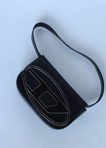 Сумочка из лого DIESEL 1DR Shoulder Bag black Vakko (273782720)