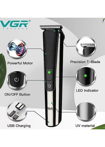 Машинка для стрижки волосся V-926 акумуляторна бездротова VGR (260264669)