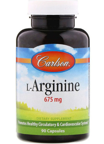 L-Arginine 675 mg 90 Caps CAR-06731 Carlson Labs (256725416)