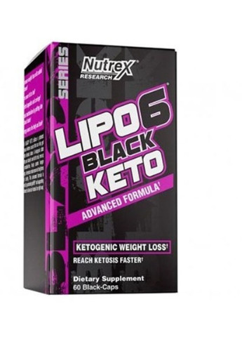 Lipo-6 Black Keto 60 Caps Nutrex (256723055)