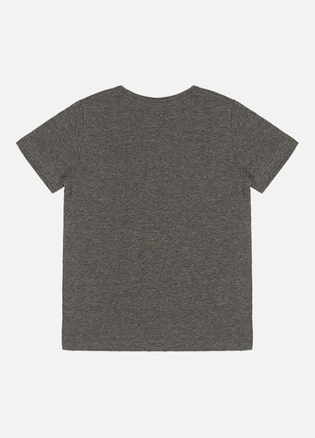 Темно-сіра демісезонна футболка для хлопчика колір темно-сірий цб-00228167 Yuki