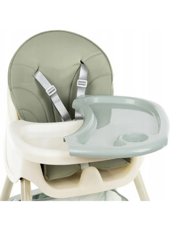 Детское кресло стульчик разборное компактное для кормления детей малышей 3 в 1 с подносом (475150-Prob) Светло-зеленое Unbranded (262371403)