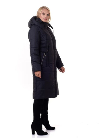 Черная зимняя зимняя куртка женская большого размера SK