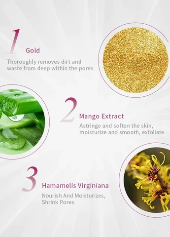 Маска для обличчя від чорних крапок Gold Blackhead Facial Mask 40 г RtopR (266140763)