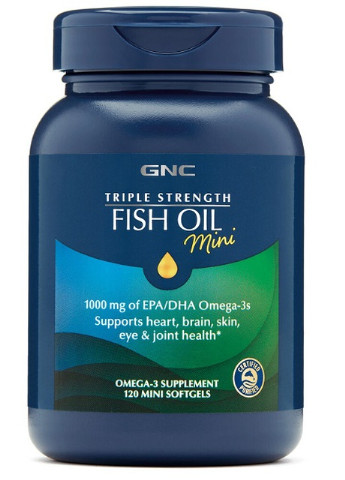 Triple Strength Fish Oil Mini 120 Caps GNC (256720325)
