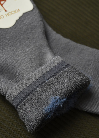 Шкарпетки дитячі махрові сірого кольору Let's Shop (269387557)