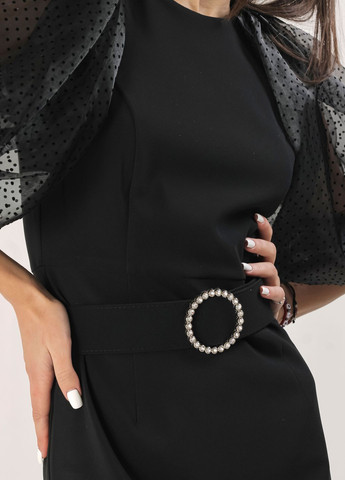 Черное вечернее платье длинное черное Mira mia