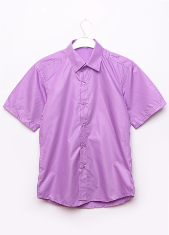 Фиолетовая классическая рубашка в полоску Let's Shop