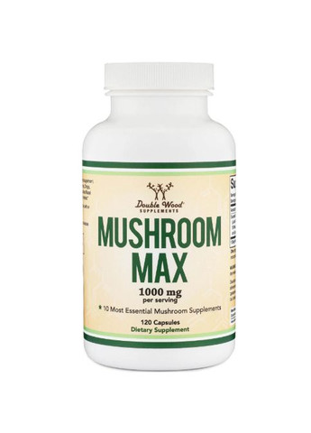 Double Wood Mushroom Max 1000 mg (2 caps per serving) 120 Caps Double Wood Supplements (265623958)