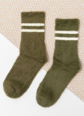 Женские шерстяные носки с полосками Хаки Super Elite (273380143)