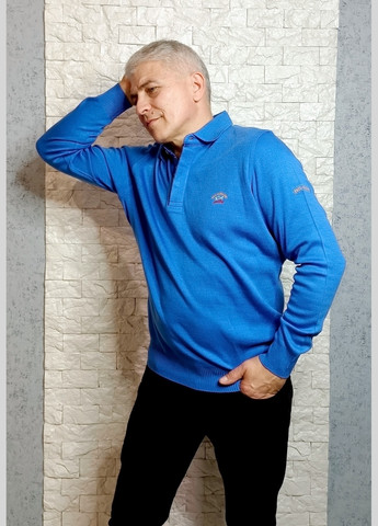 Голубой зимний свитер No Brand